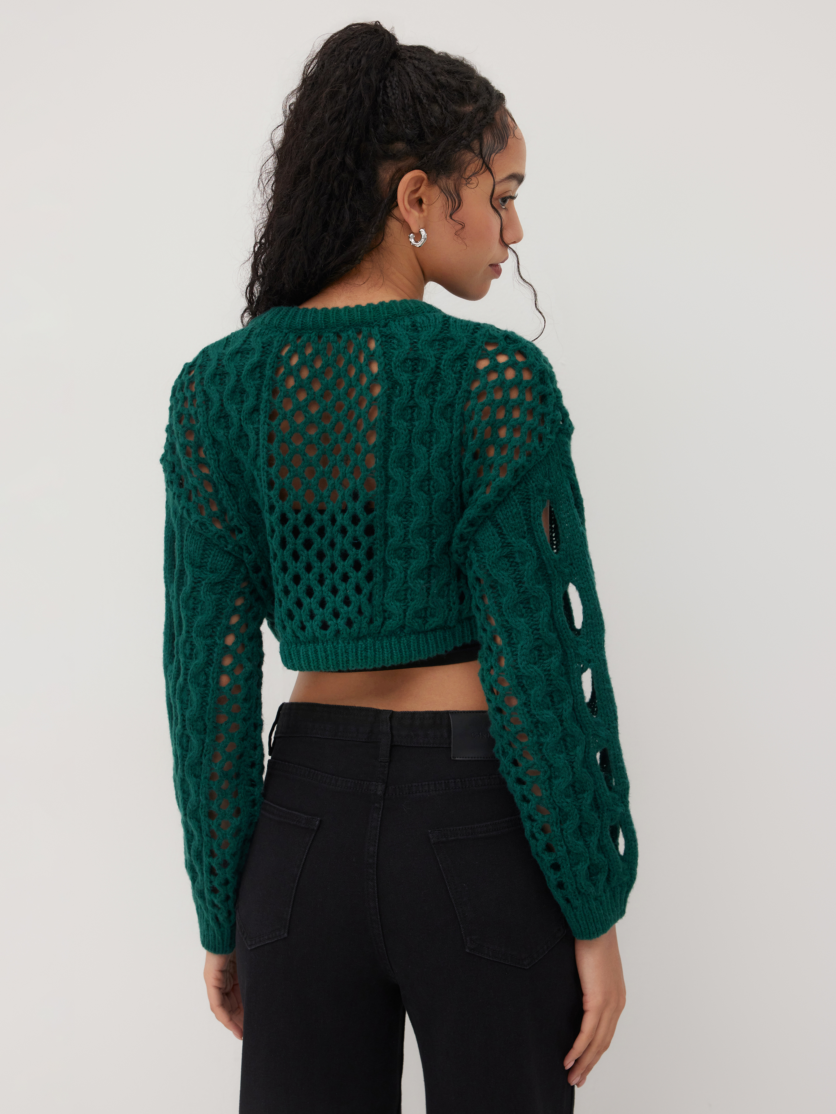 Haut Femme Hallhuber Vert Menthe - Tricot Effet Enveloppant Avec Nœud - Taille XL (taille Plutôt M) - Occasion Très Bon état