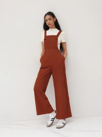 Corduroy Wide Leg Jumpsuit