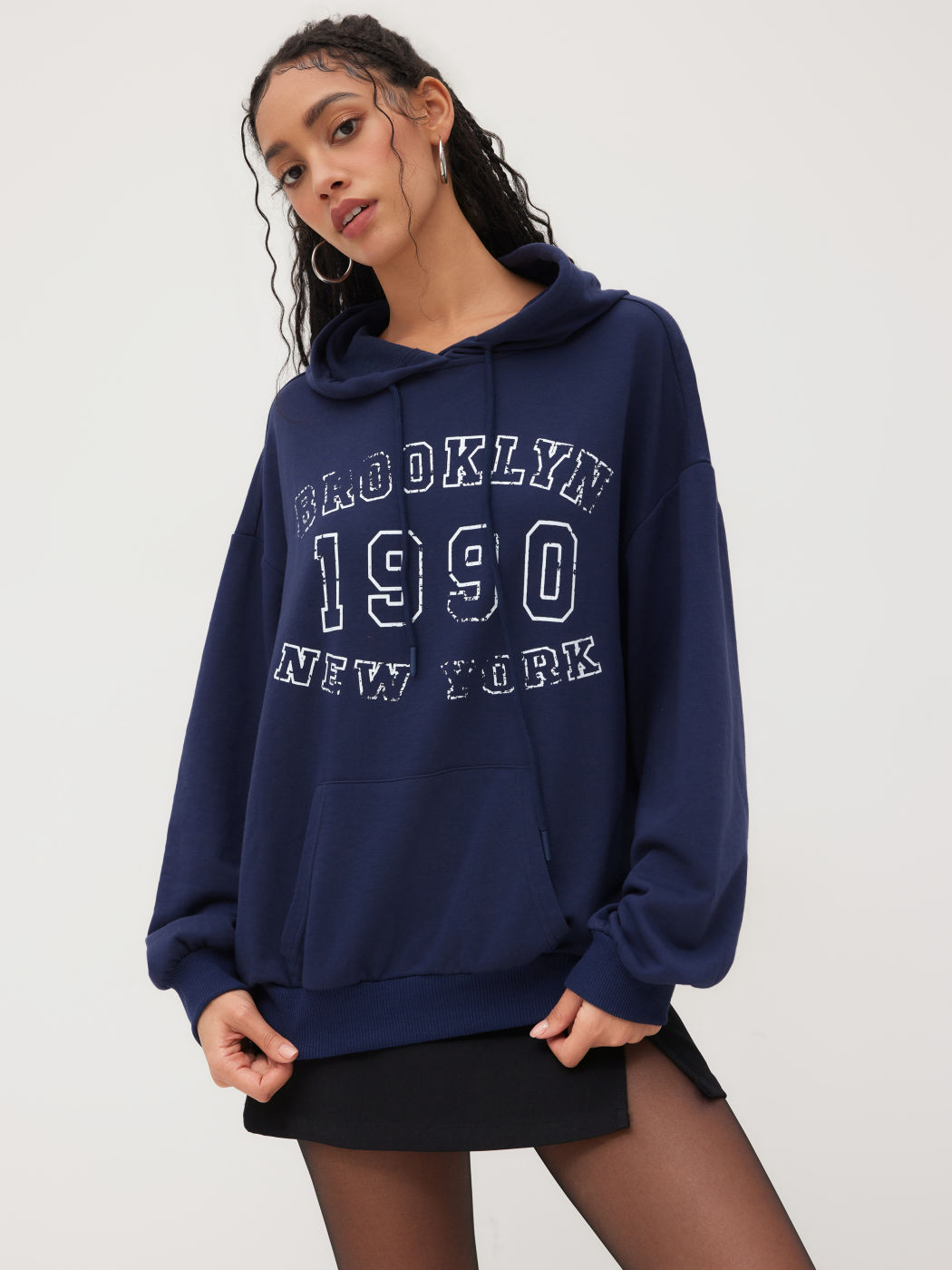 1990 Terry Graphic Oversized Hoodie
