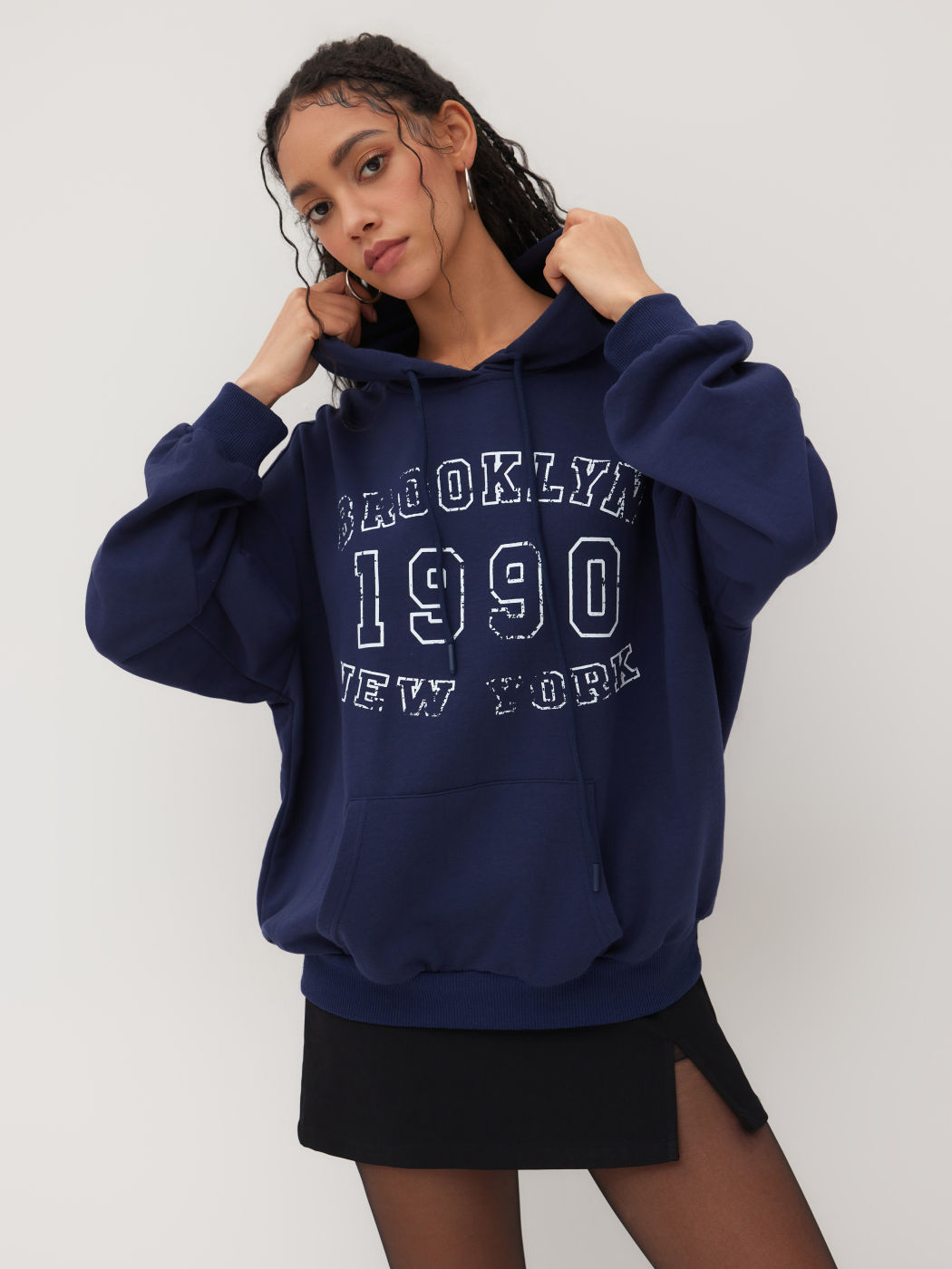 1990 Terry Graphic Oversized Hoodie