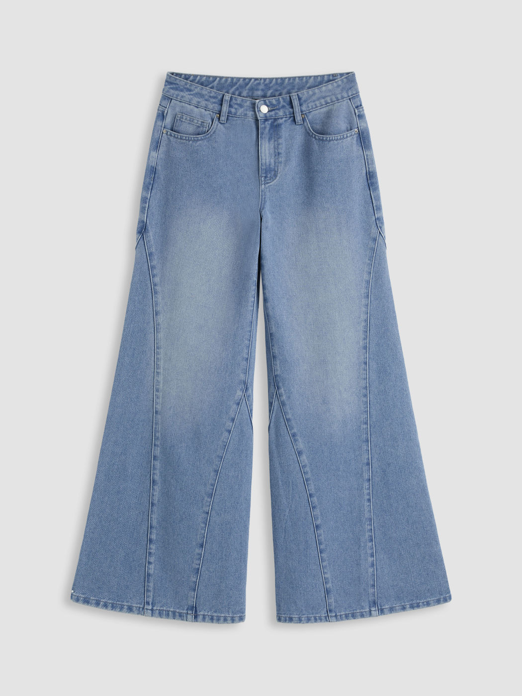 Cider Denim Low Rise Washed Baggy Jeans