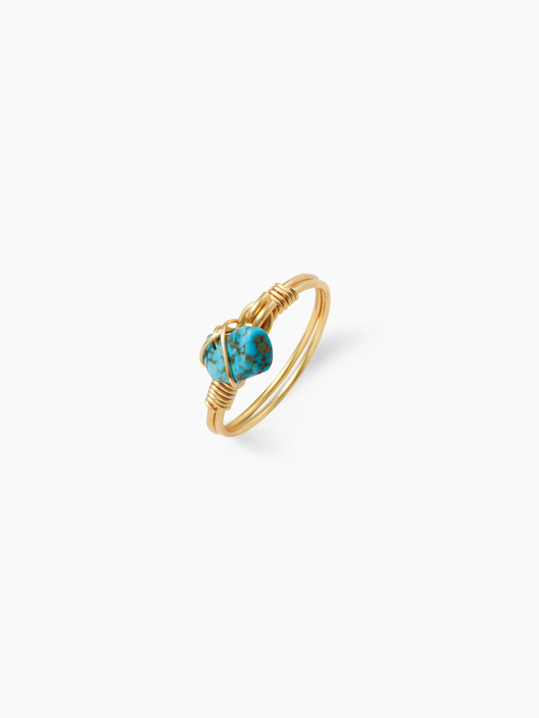 Ring mit natürlichen Kristalldekoration
