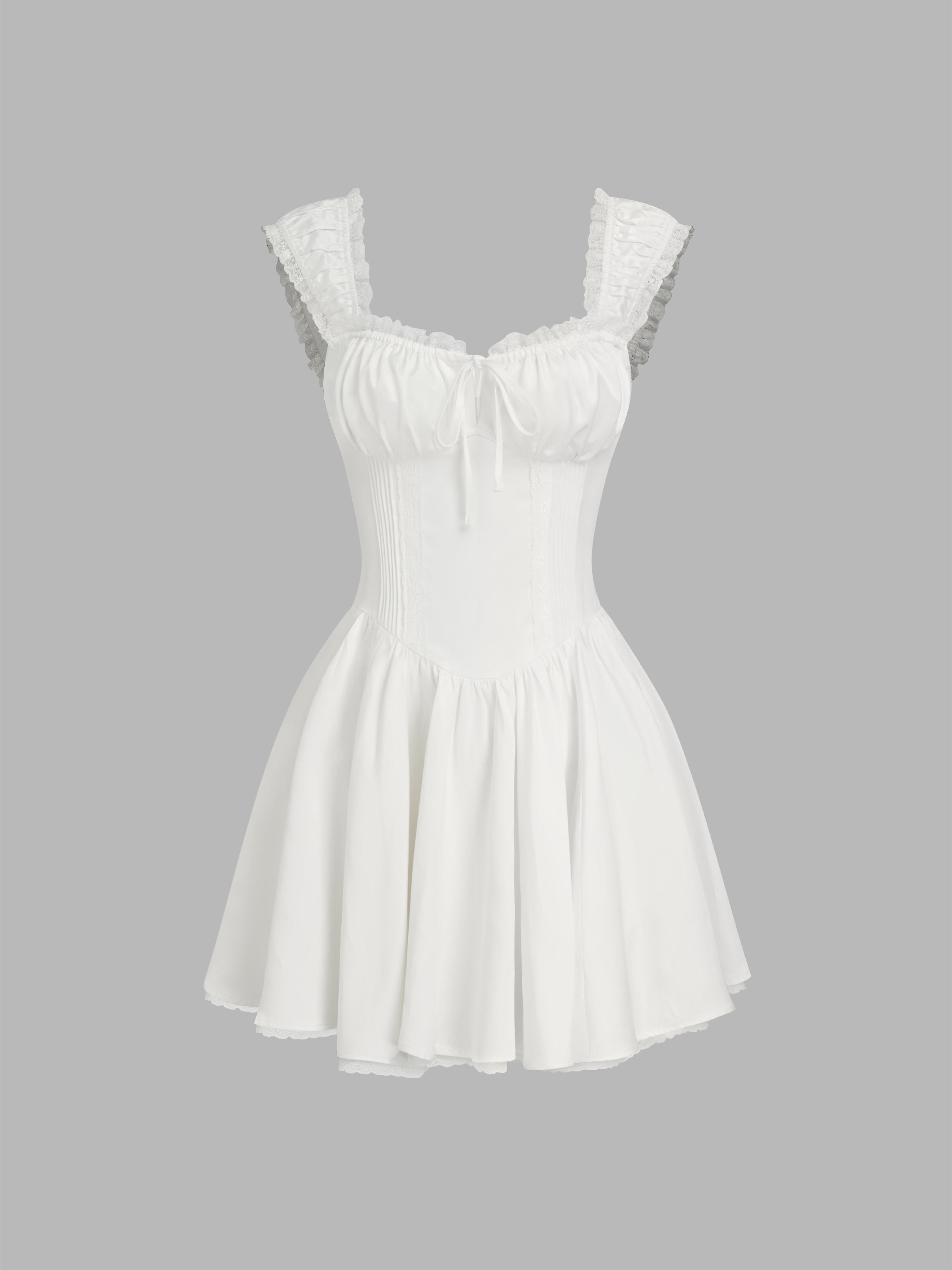 Western Outfits Chiffon Floral Jacquard Mini Dress For Date