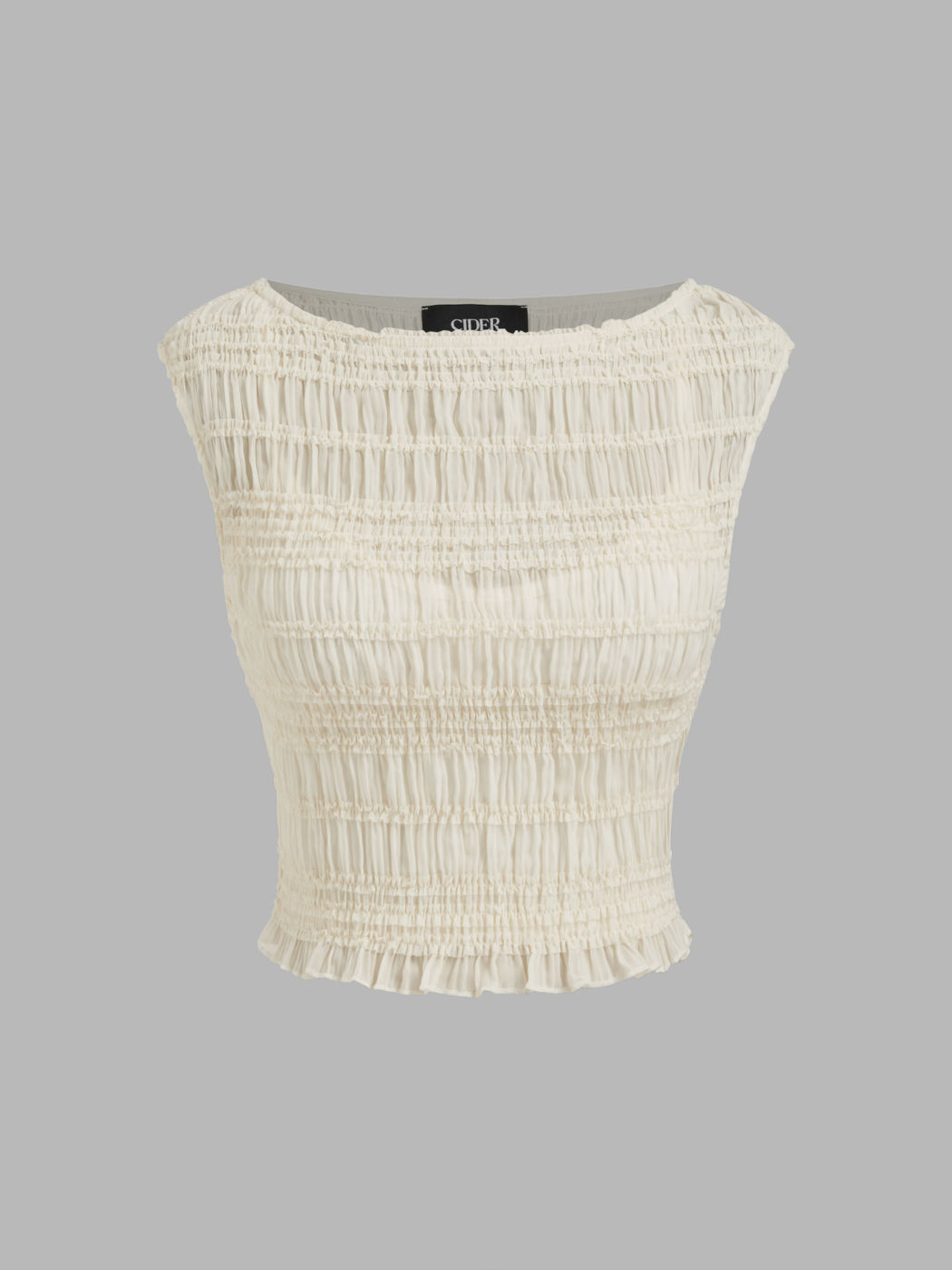 Bootschnittiges Shirred-Top & Camisole-Top