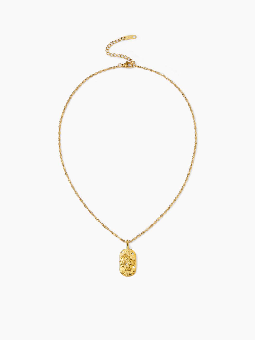 Collar Colgante de Acero Inoxidable Chapado en Oro 18K CONSTELLATION