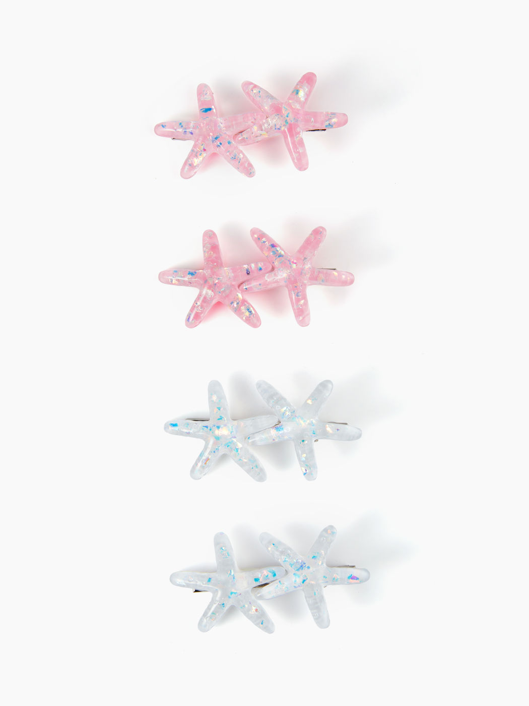 4PCS STARFISH HAIR CLIP SET