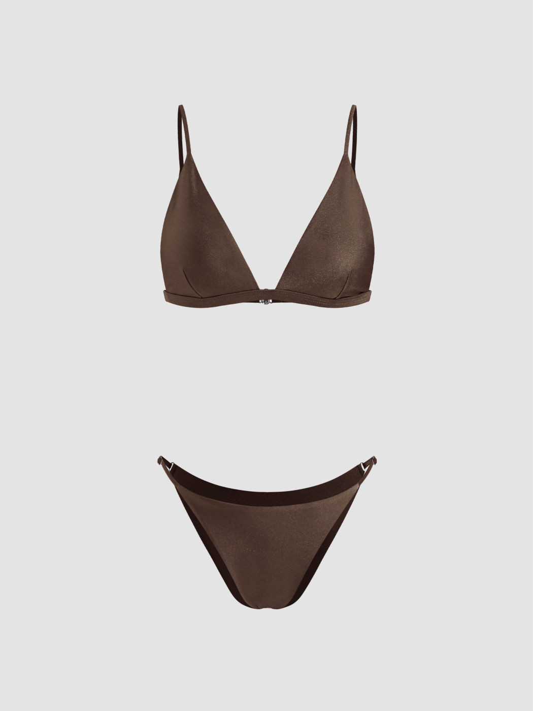 V-neck Triangle Cheeky Bikini Set
