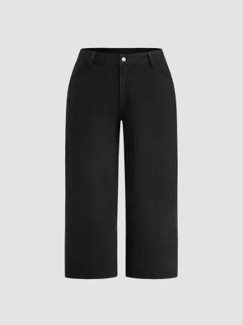 Mid-Rise Straight Leg- Cropped Curve & Plus
