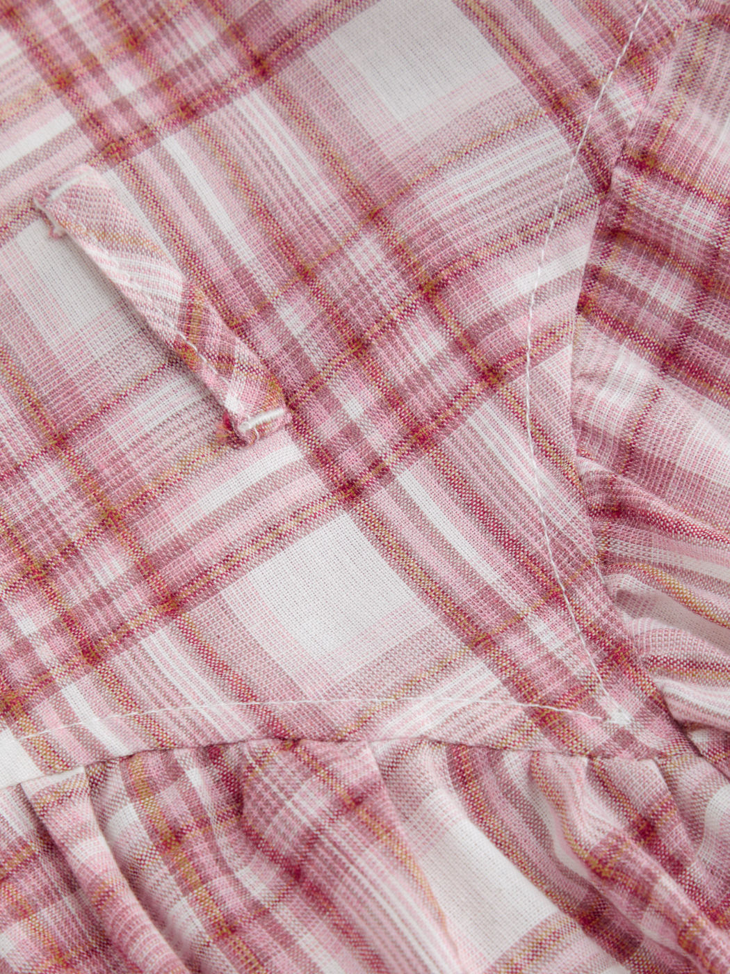 Cotton-blend Mid Rise Plaid Ruffle Maxi Skirt