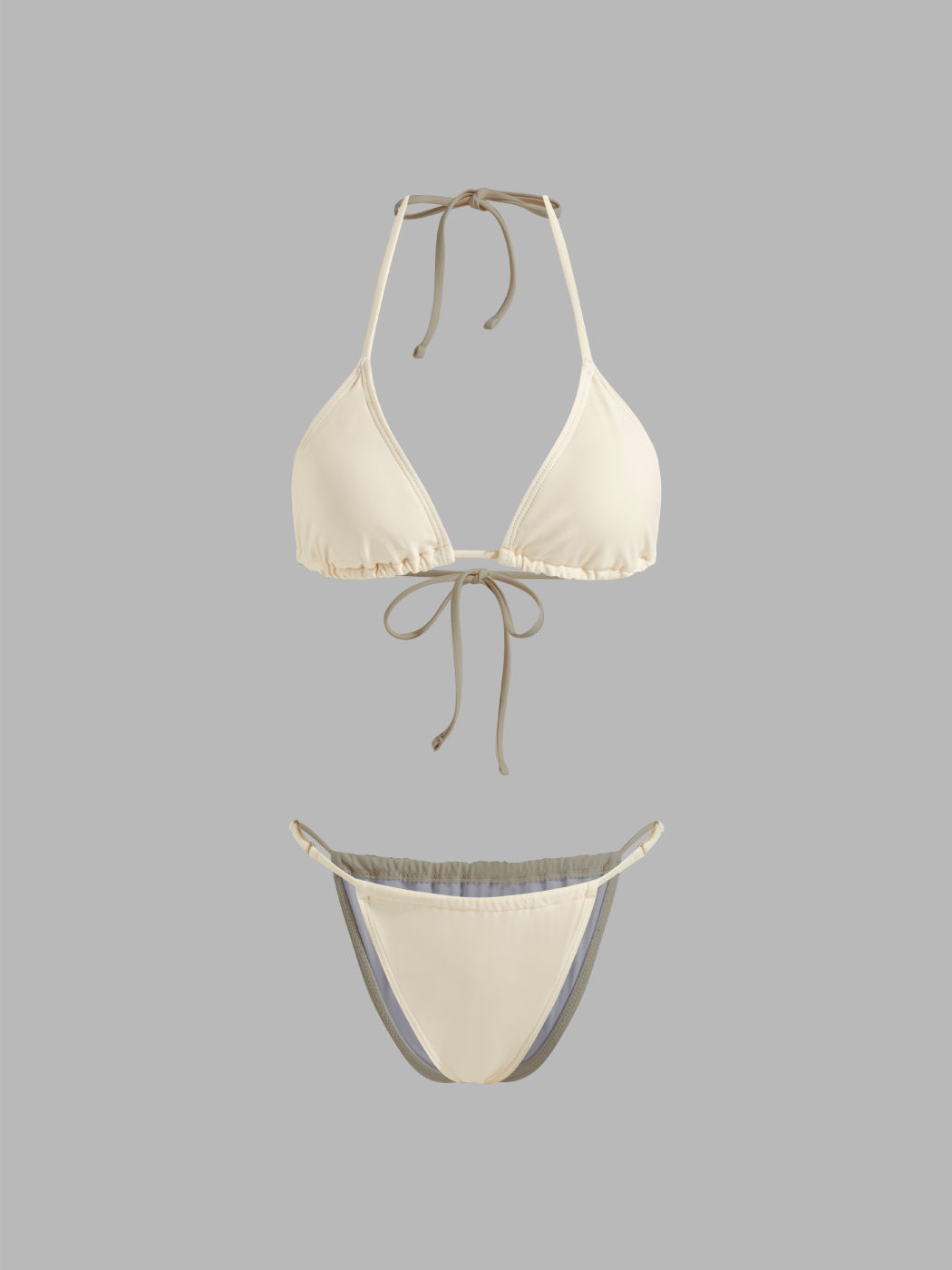 V-Ausschnitt Blumenhalter Bikini-Set mit Mesh-Cover-Up-Set