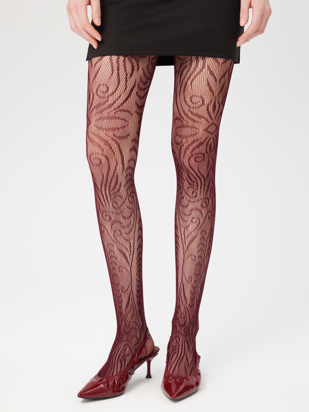 Jacquard-Spitzmuster-Meshtights