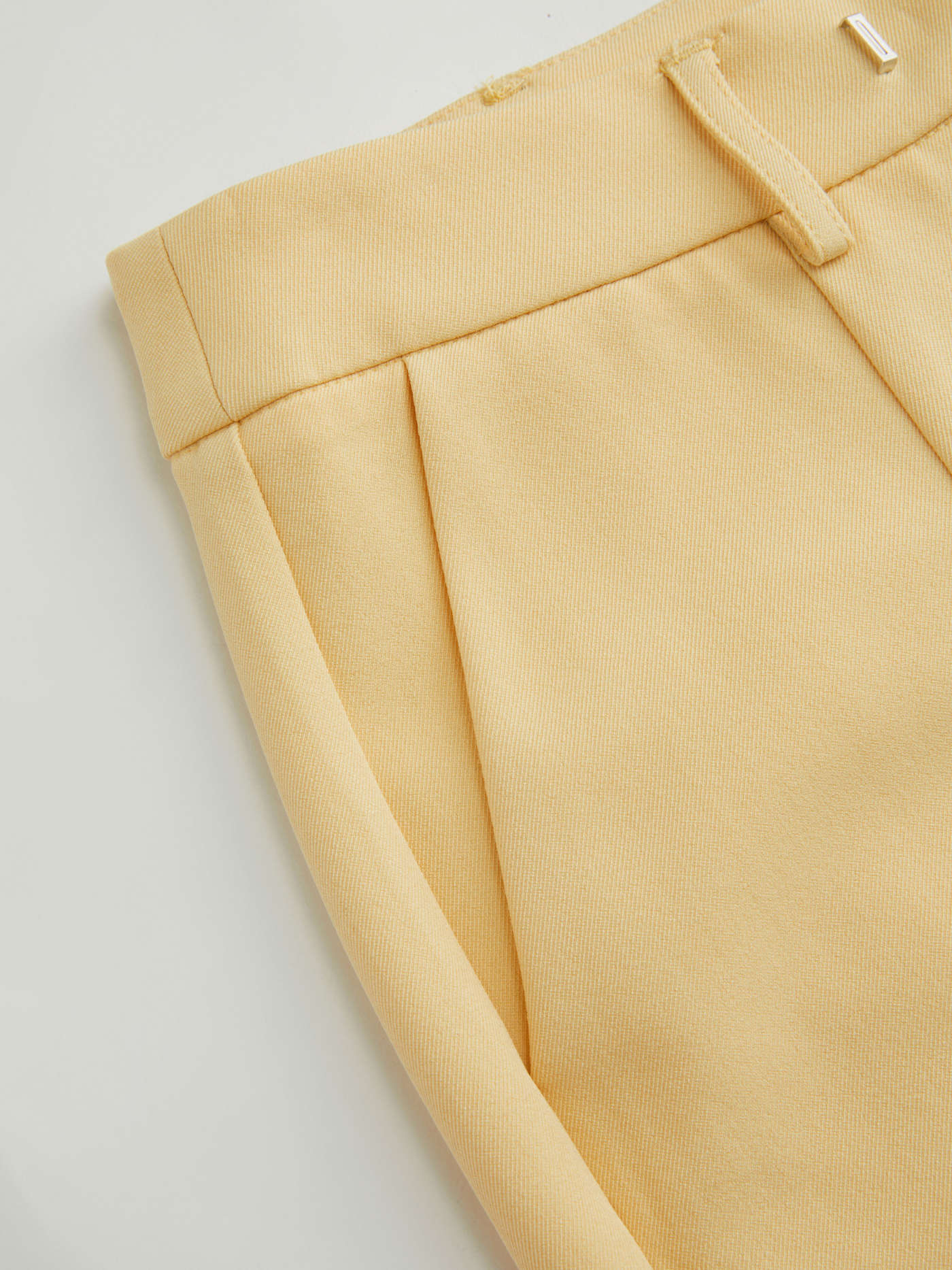 Mid Rise Flared Trousers With Belt