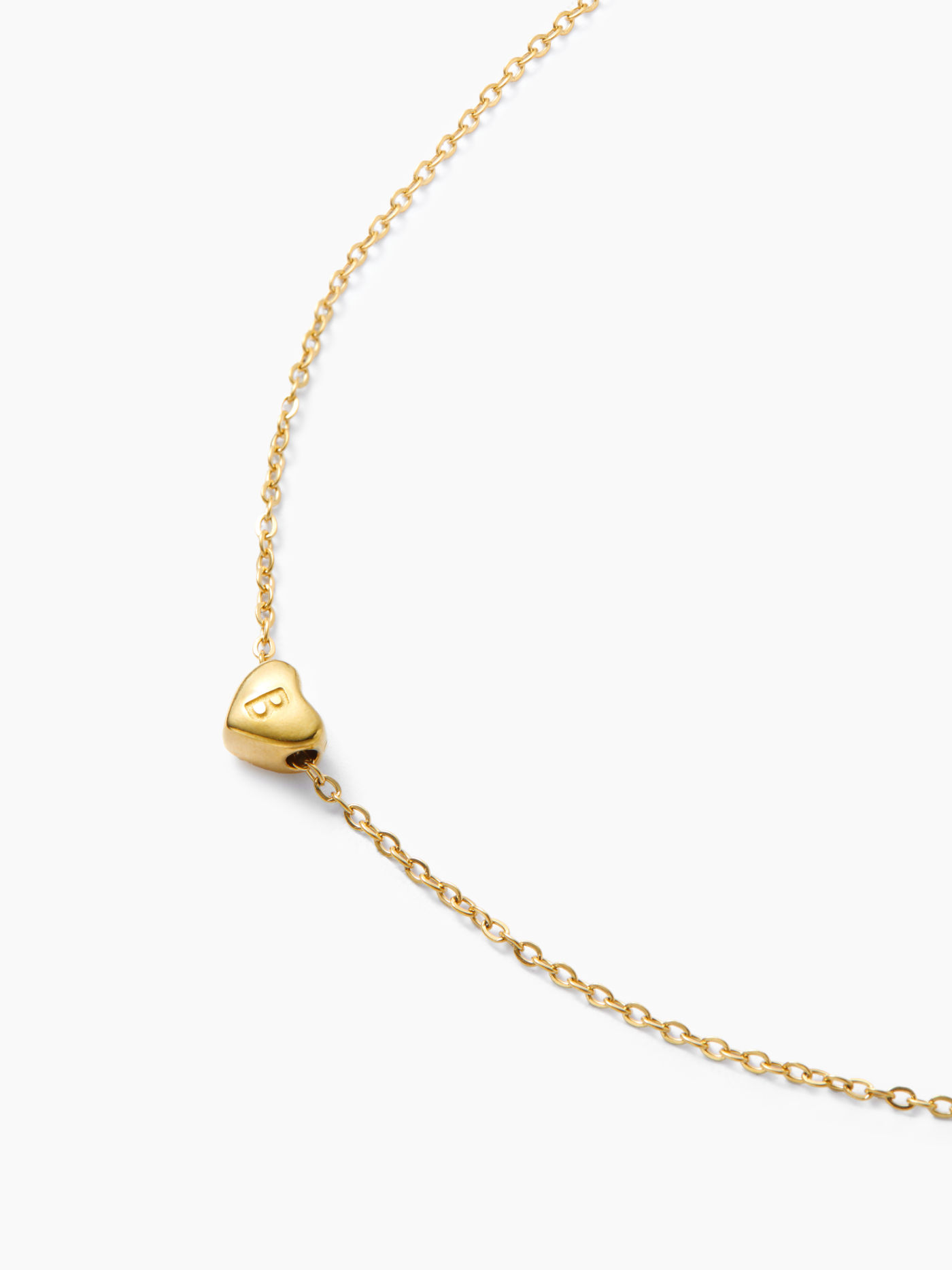 HEART & LETTER PENDANT NECKLACE
