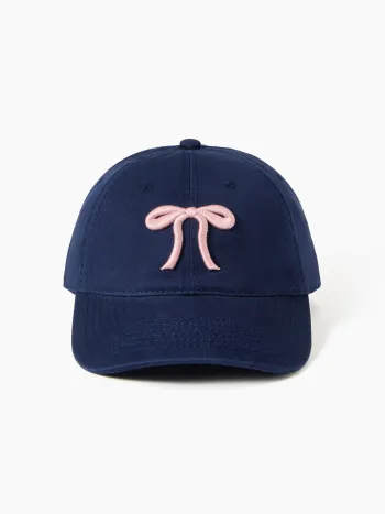 BOWKNOT EMBROIDERED BASEBALL HAT
