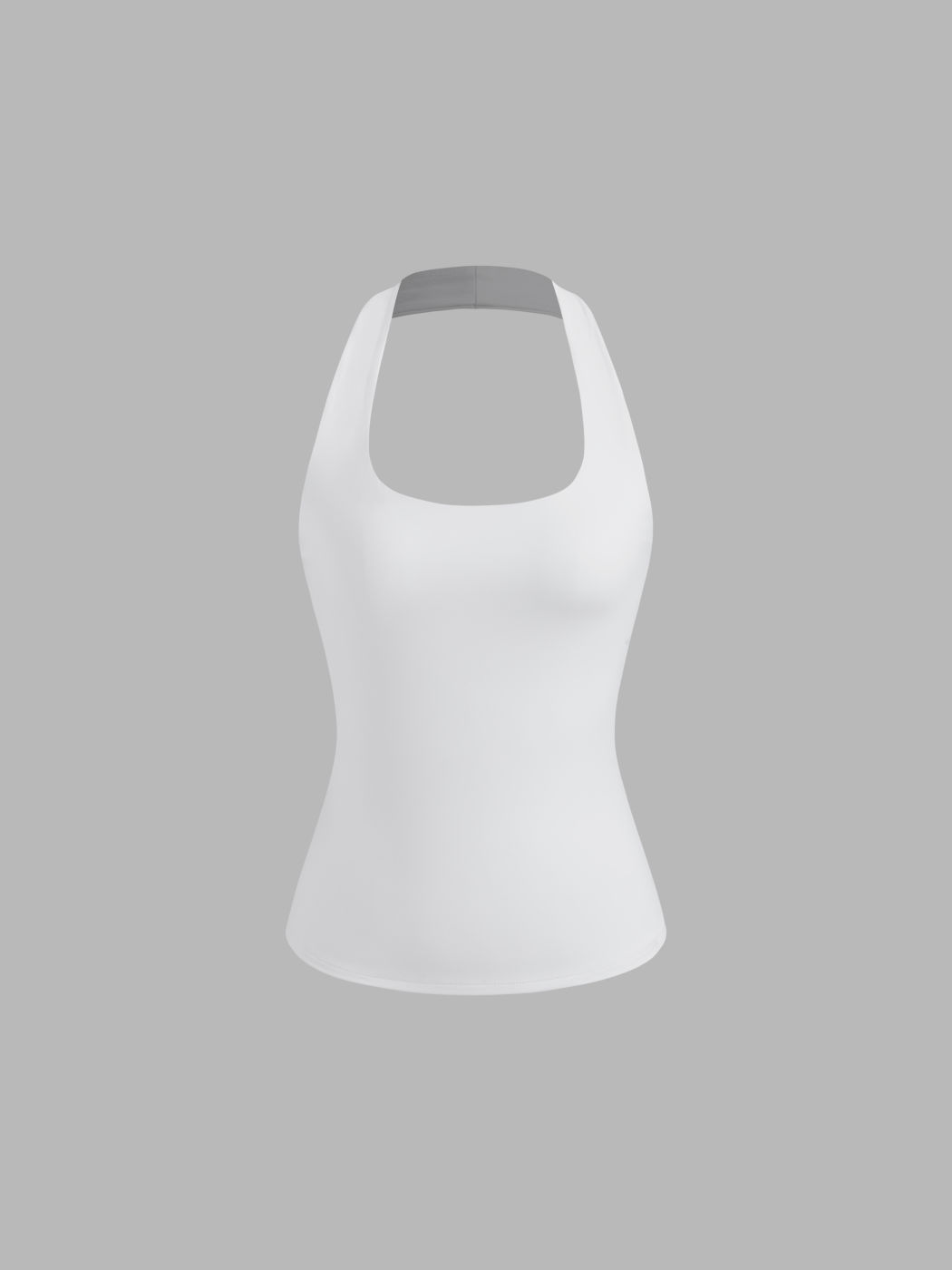 Contour Double Layered Halter Neckline Tank Top