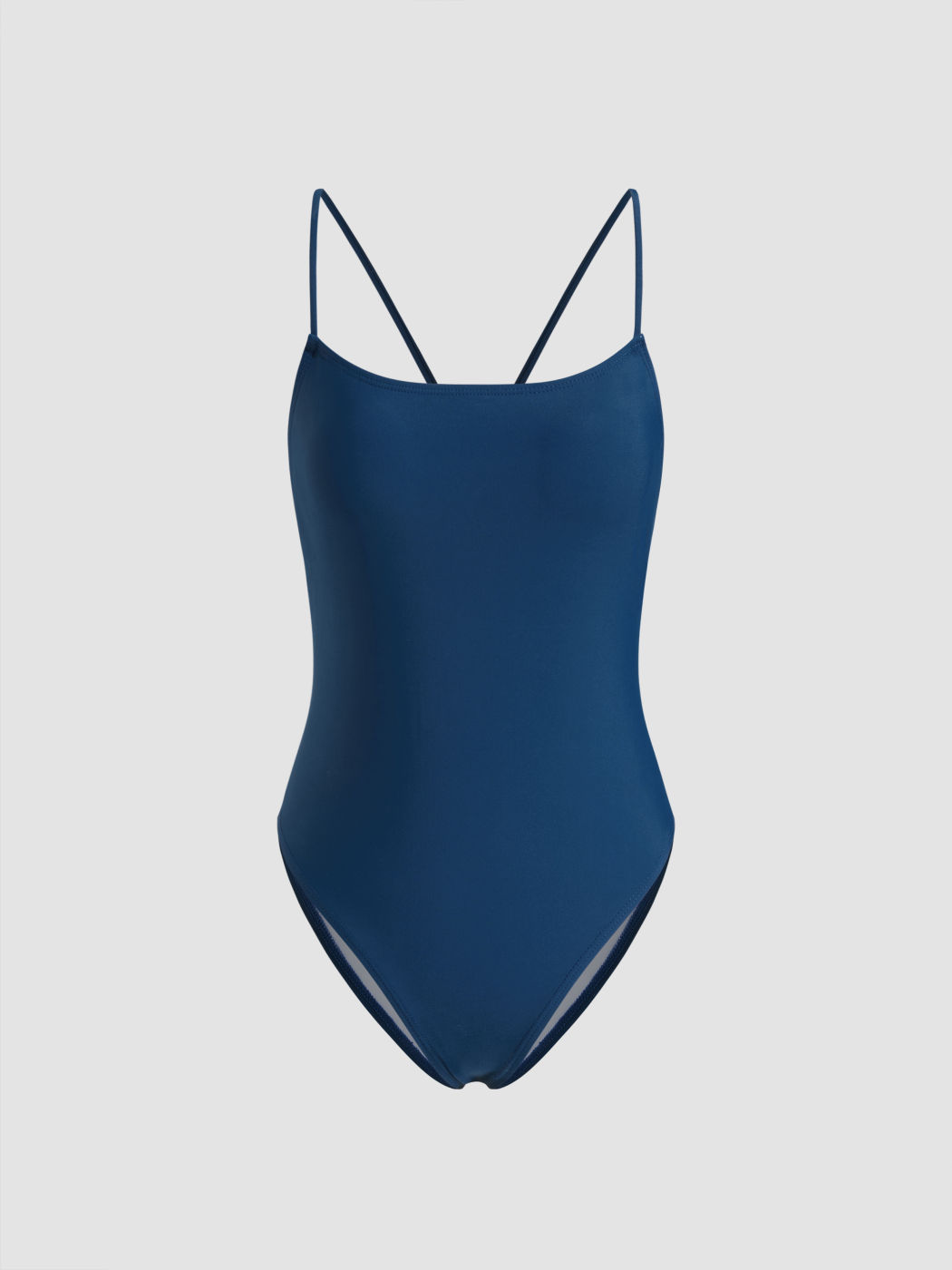 Formgebendes Badeanzug mit U-Hals und Criss Cross