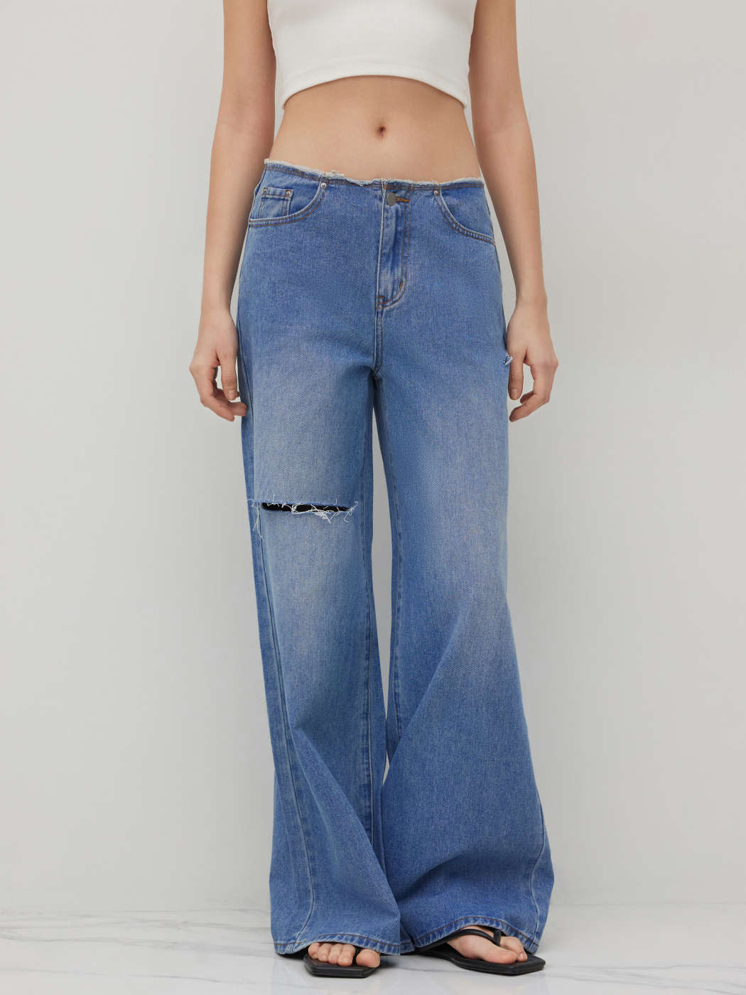 Jeans Larghi Jeans Strappati Opinioni Denim Jeans Baggy A Vita