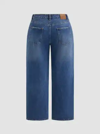 Mid-Rise Straight Leg Curve & Plus
