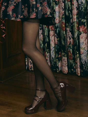 Chunky Heeled Mary Jane Shoes