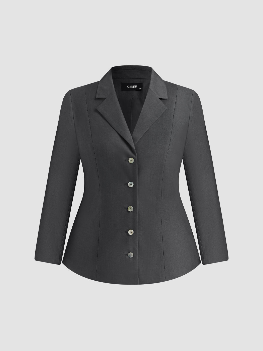 Blazer con colletto dentellato Curve & Plus