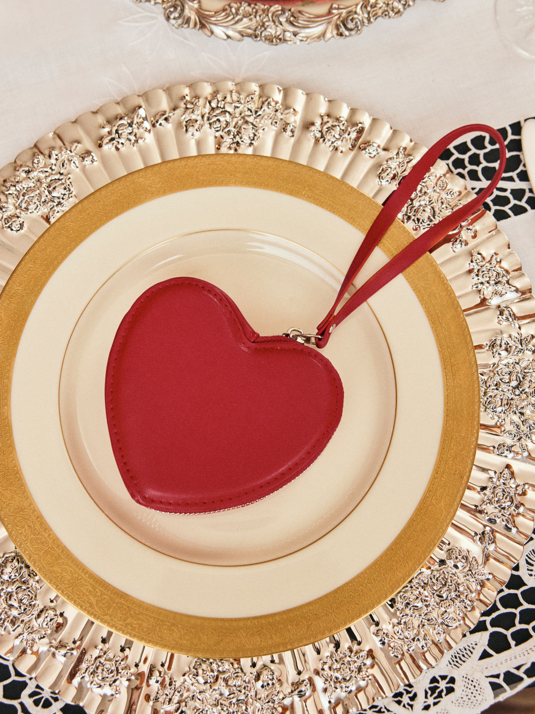 HEART SHAPED PURSE BAG CHARM