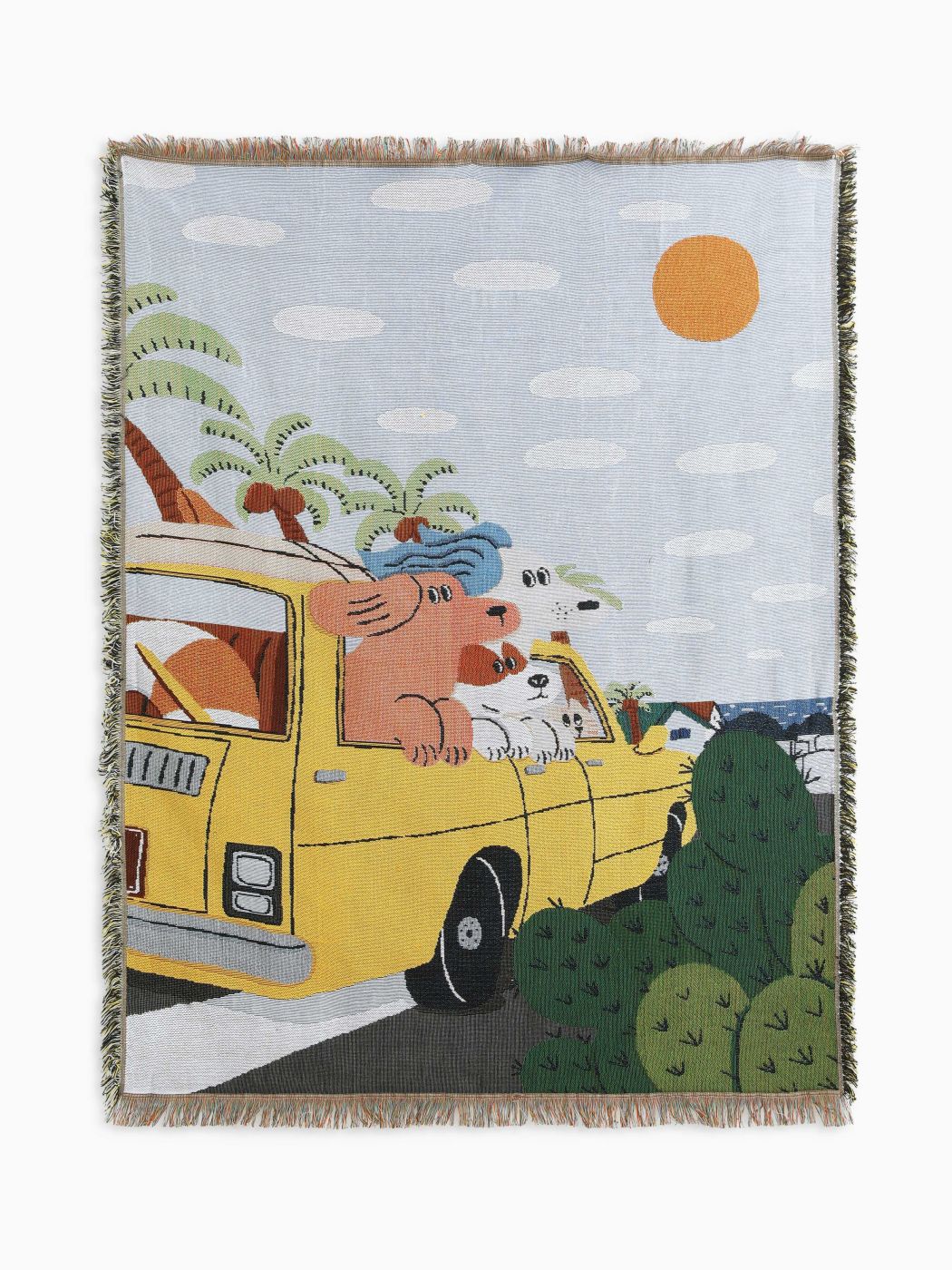 PUPPY & CAR TAPESTRY