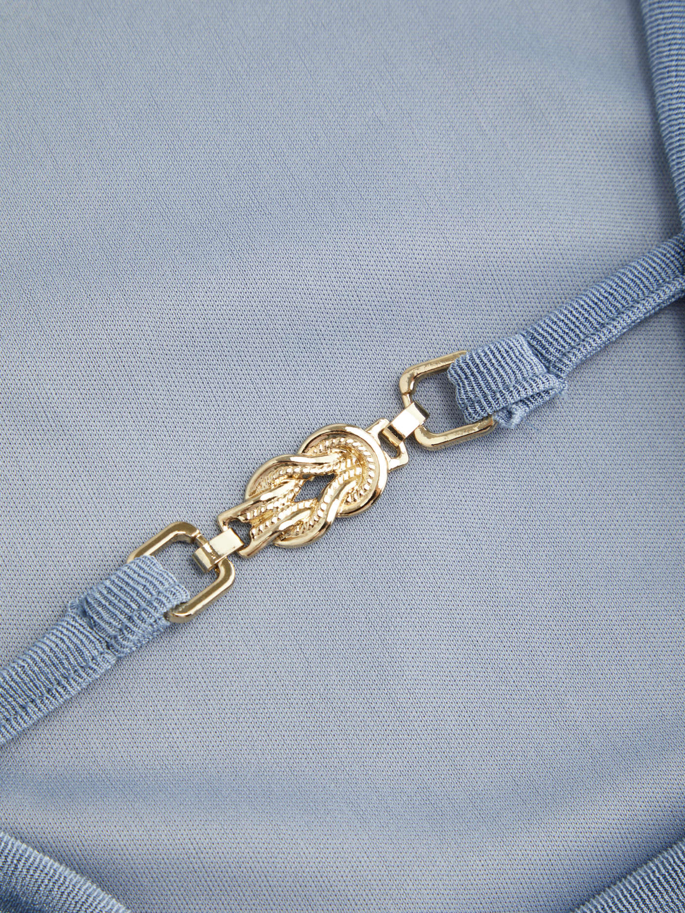 Boat Neck Backless Chain Detail Ruched Mini Dress