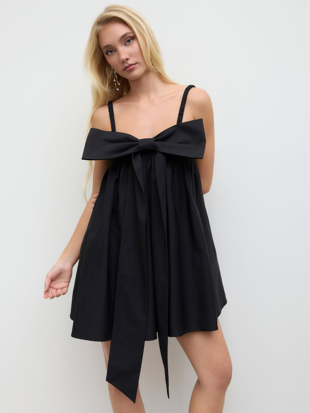 Bowknot Ruffle Cami Mini Dress