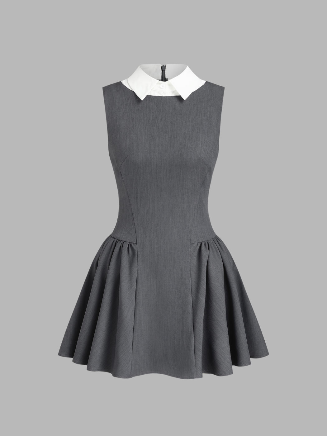 Polo Two Tone Ruffle Mini Dress
