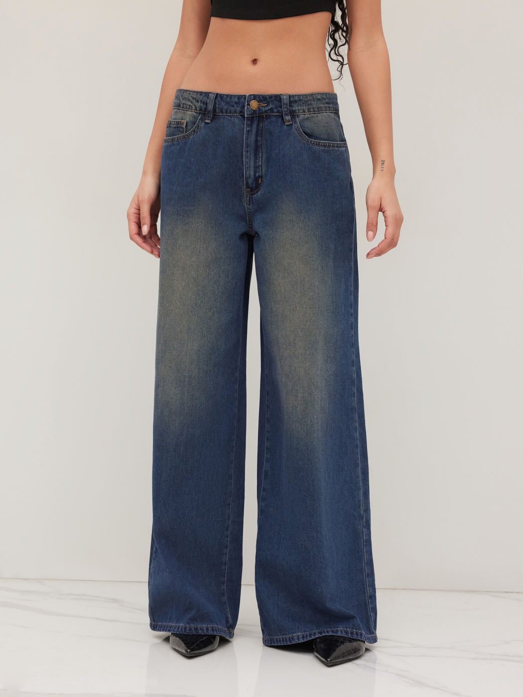 Cider Denim Low Rise Baggy Jeans