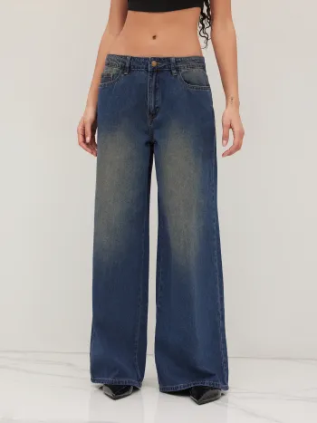 Cider Denim Low Rise Baggy Jeans