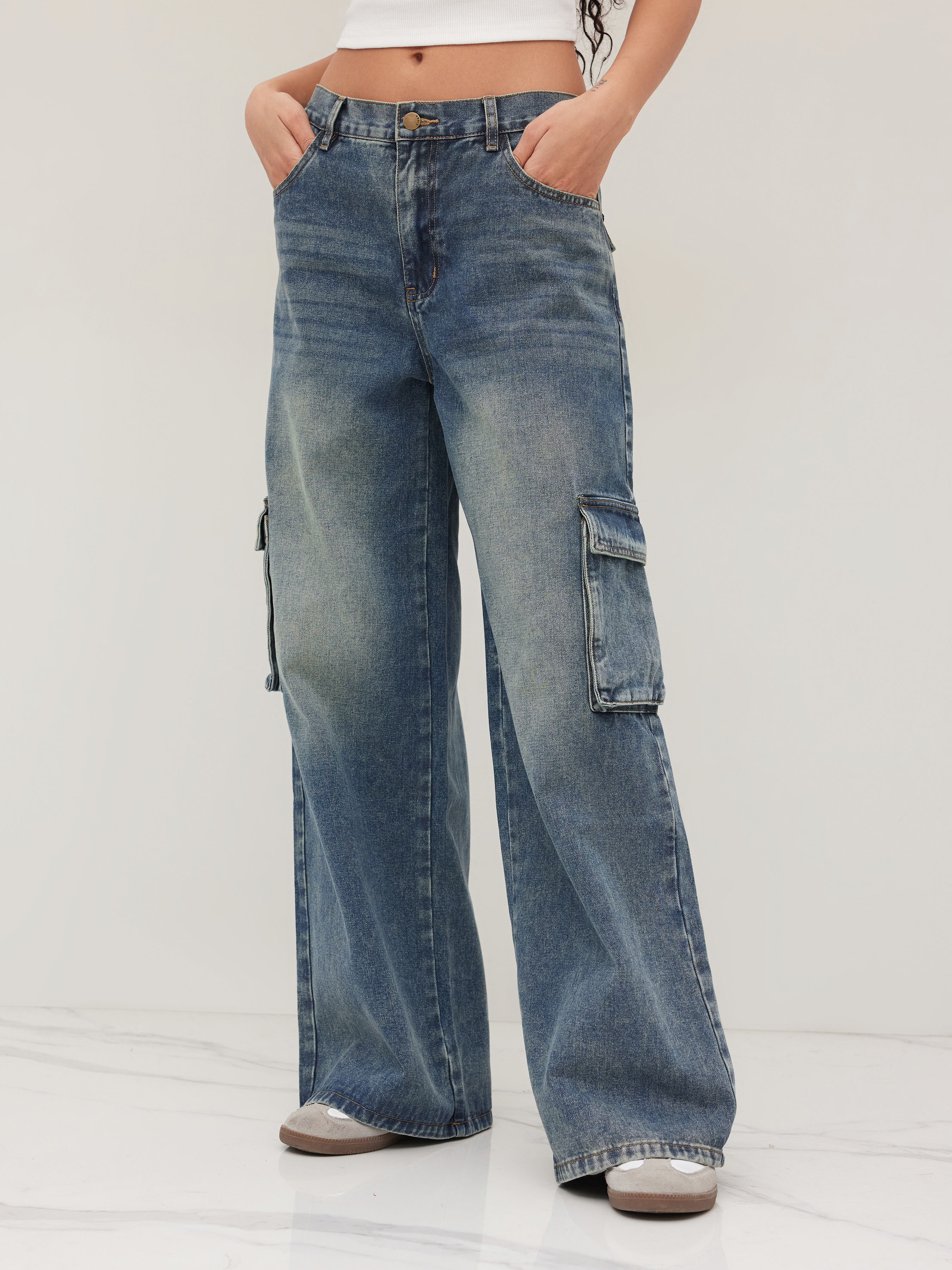 Acubi Y2K Outfits Straight Leg Jeans denim denim cargo pants