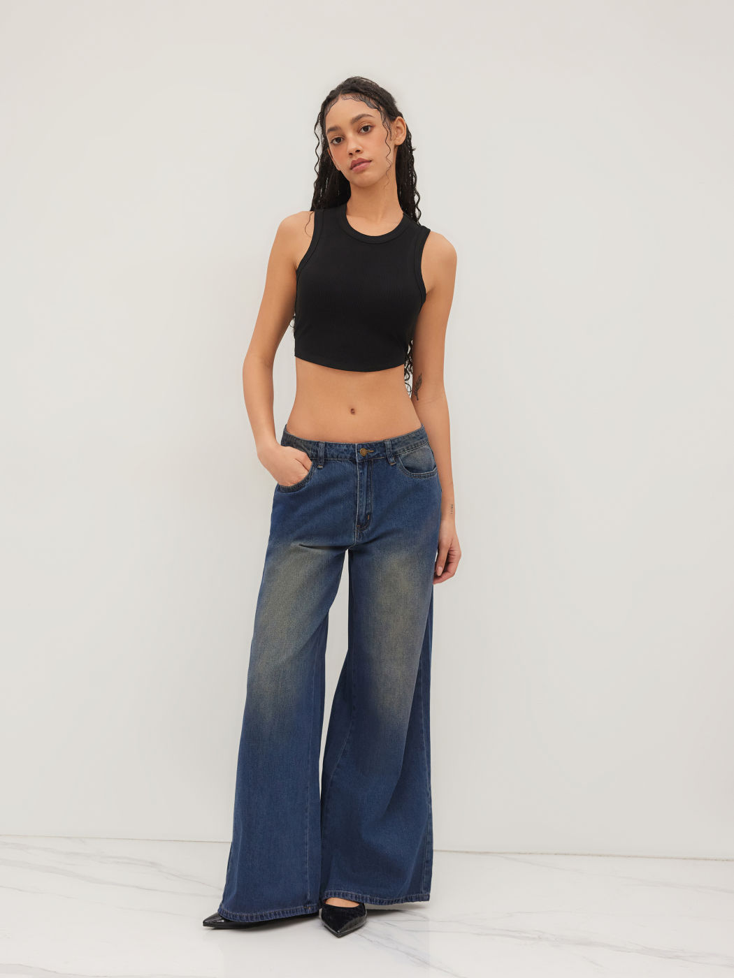 Cider Denim Low Rise Baggy Jeans