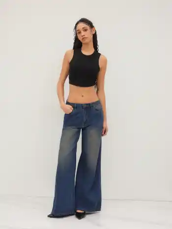 Cider Denim Low Rise Baggy Jeans