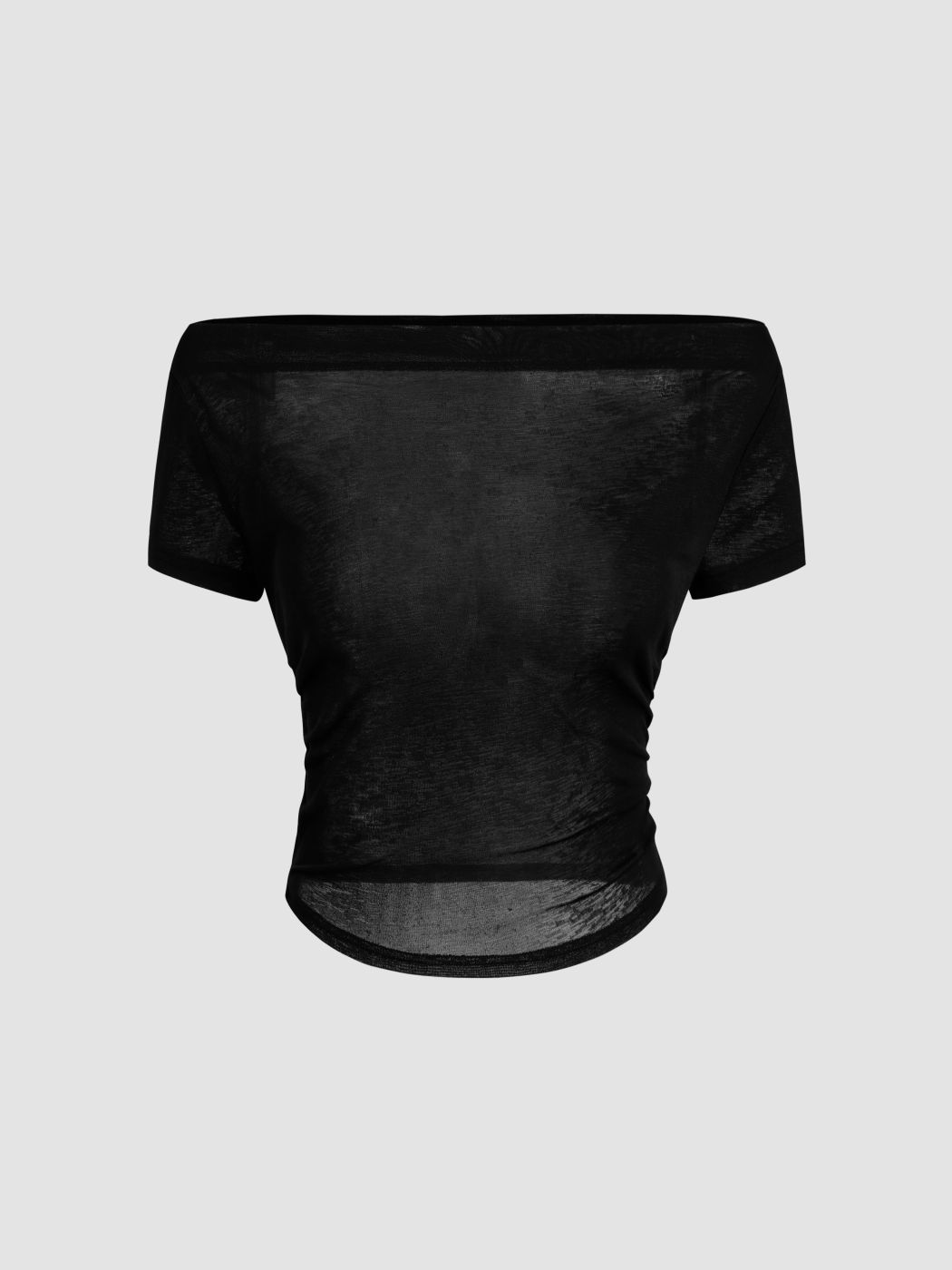 Off-shoulder Rüschen Kurzärmliges T-Shirt & Cami Oberteil