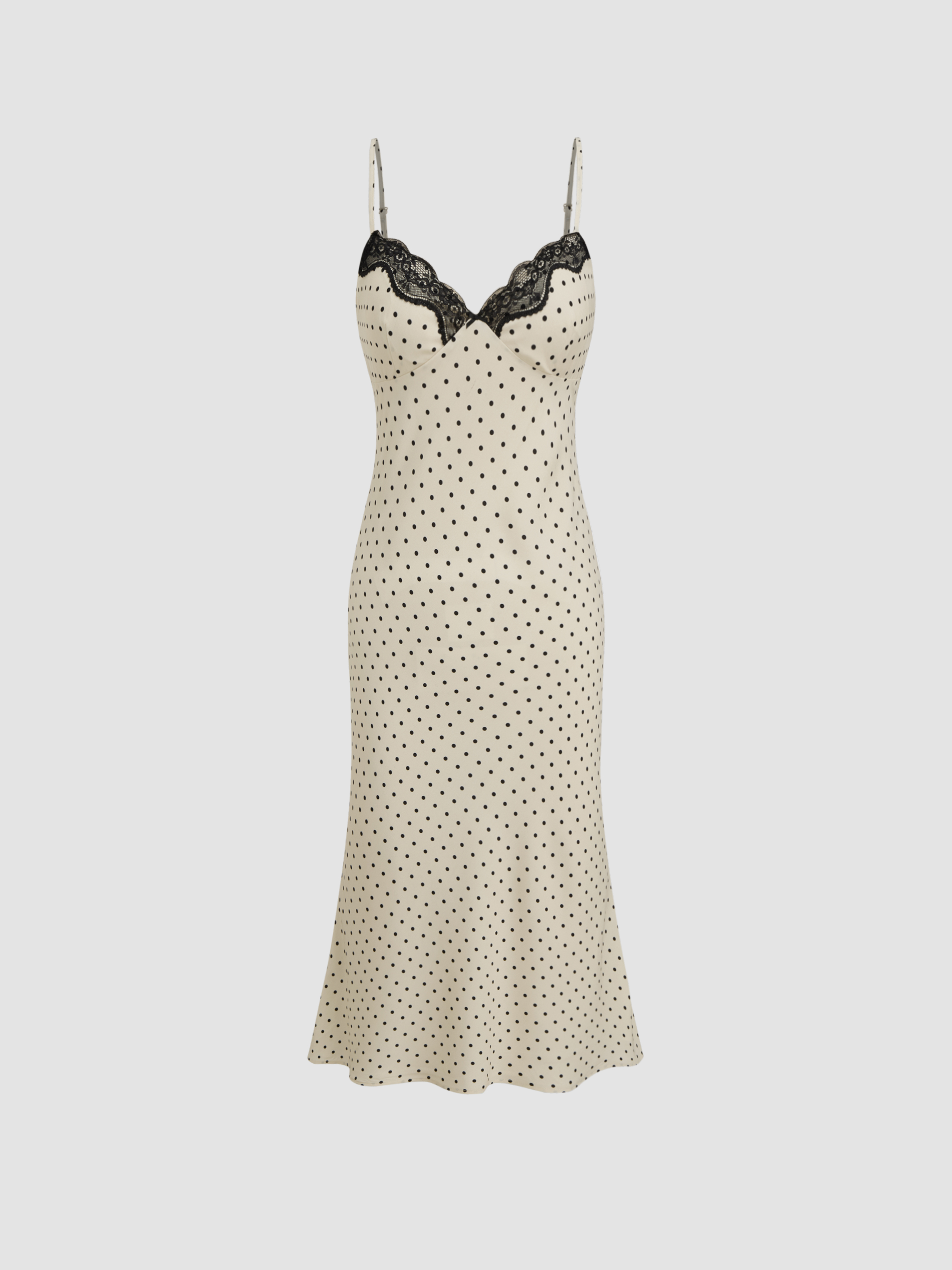 正規品 herlipto polka-dot lace-trim dress 9月上旬発送】【新色】Polka-Dot Lace-Trim Dress