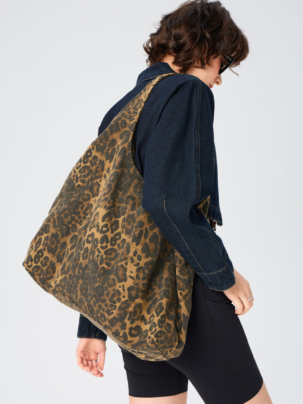 Leopardenmuster Canvas Tote Bag