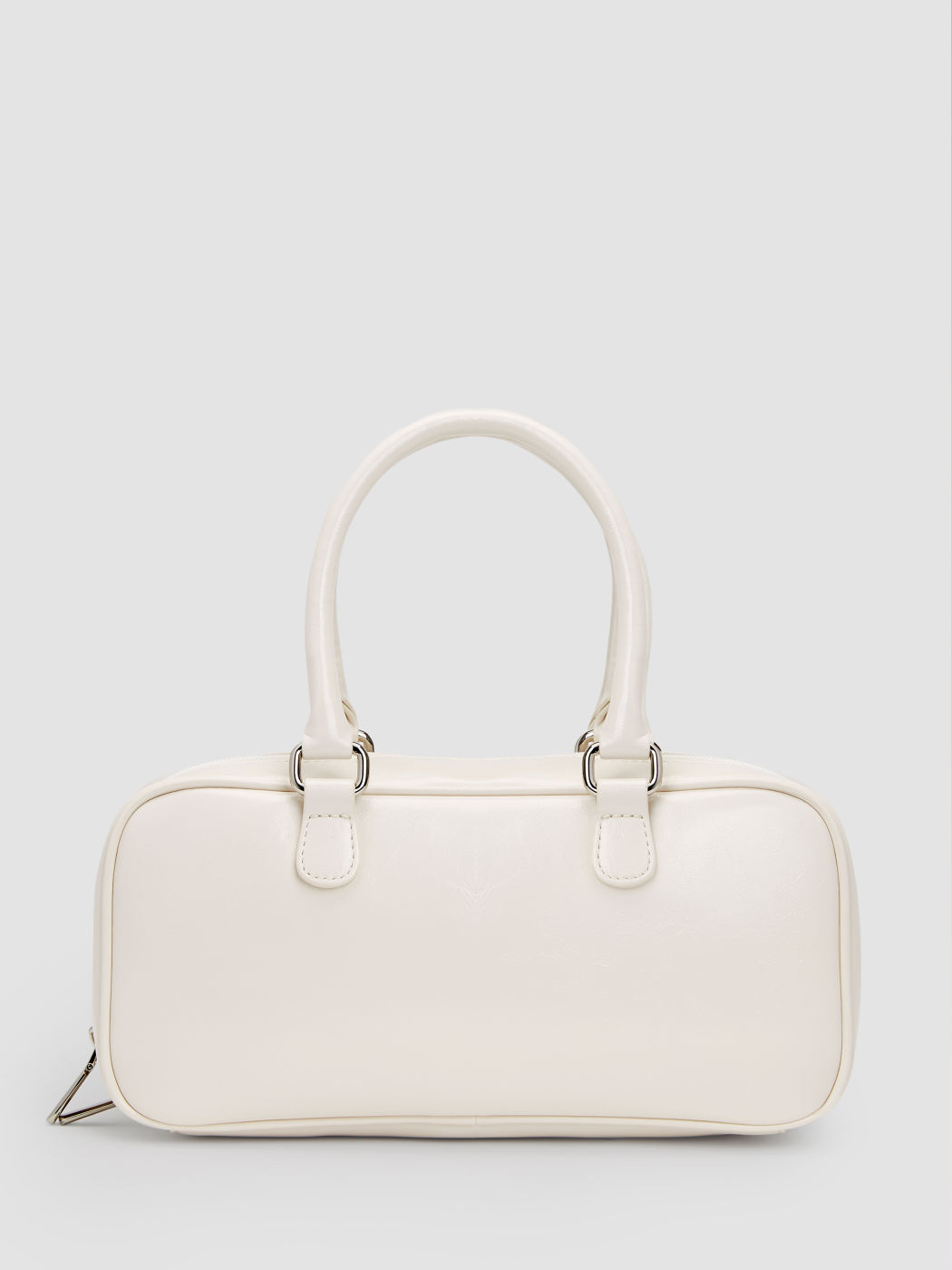 FAUX LEATHER BOSTON BAG