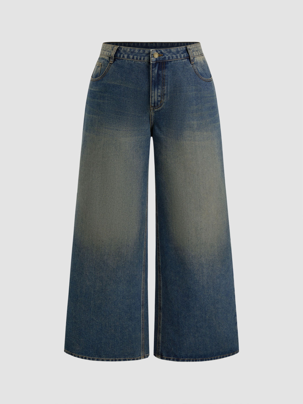 Tief sitzende, lockere Hose Kurve & Plus