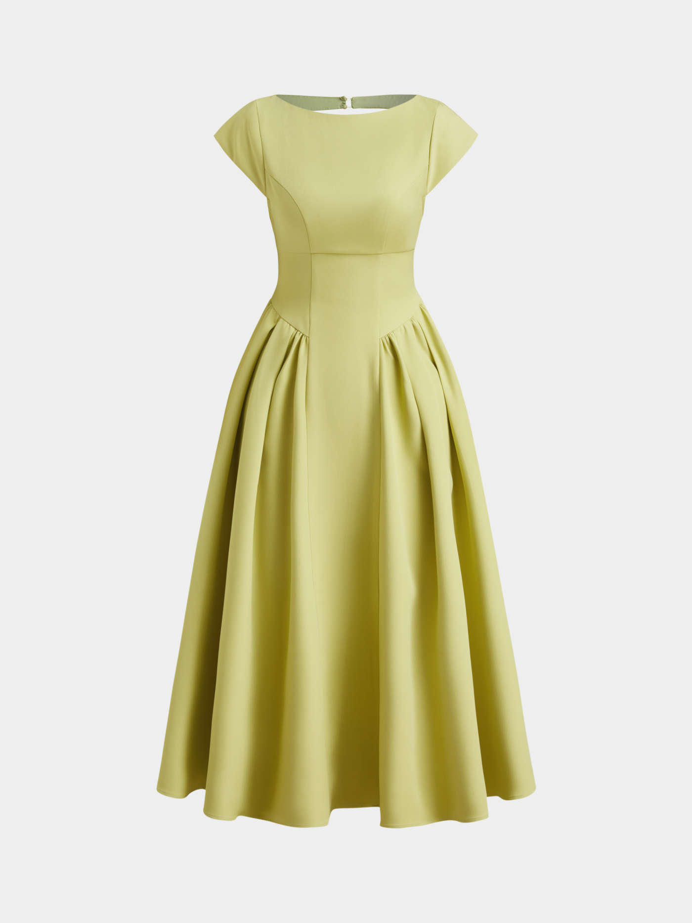 Woven Boat Neck Cut Out Backless Ruffle Maxi Dress For Date