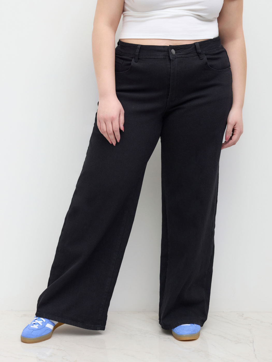 Mid-Rise Straight Leg Curve & Plus