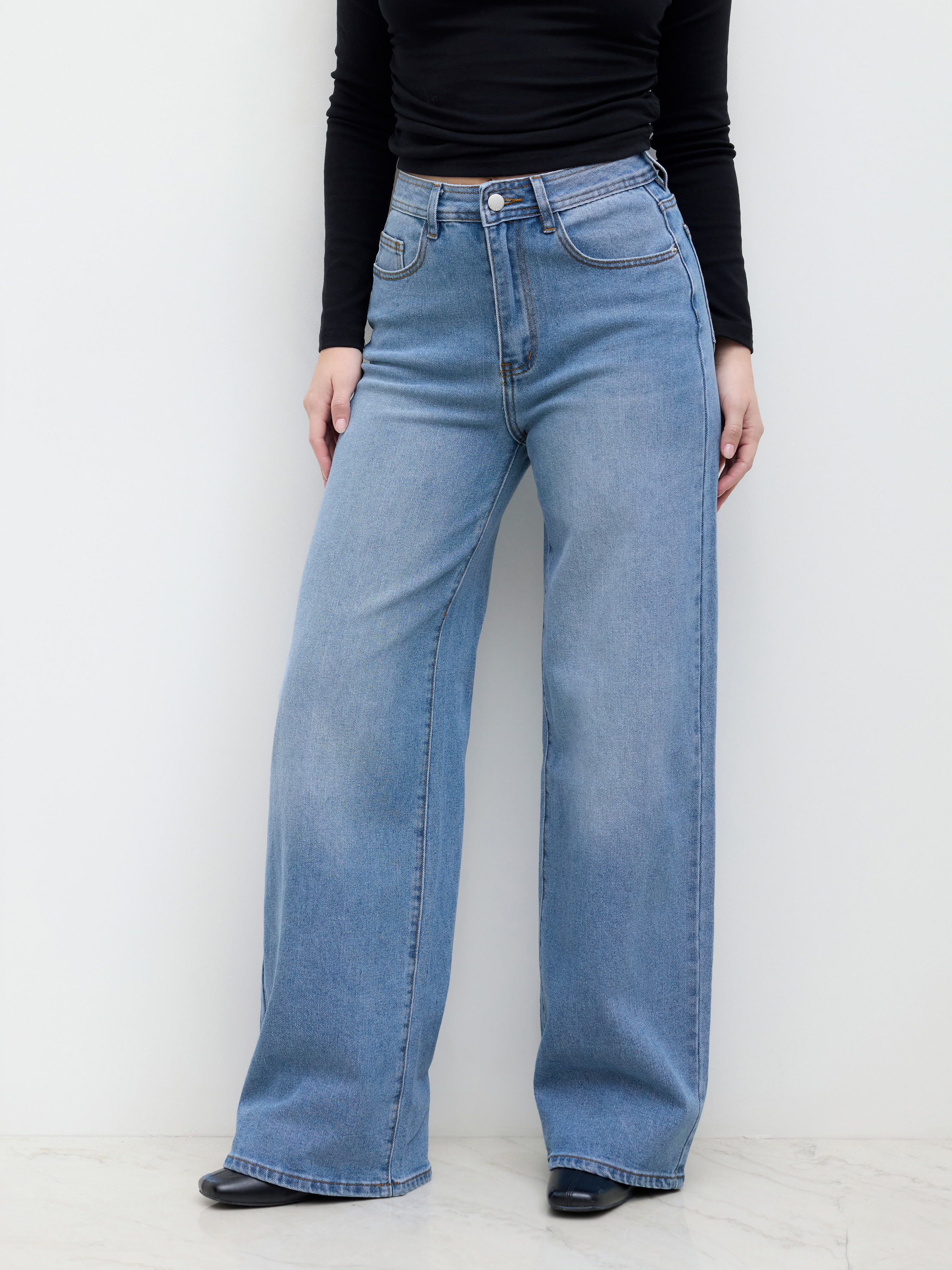 Western Outfits Straight Leg Jeans City Chic Basic & Thermal