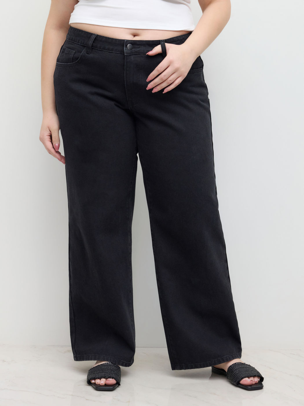 High-Rise Wide Leg Kurve & Plus