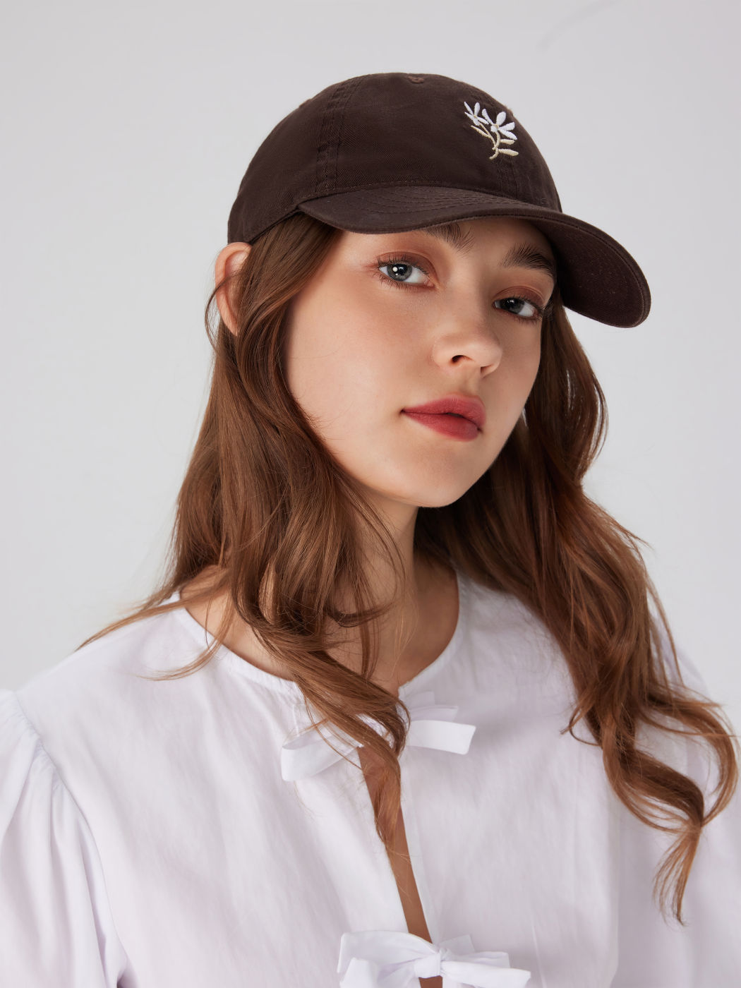 Floral Stickerei Baseball-Hut