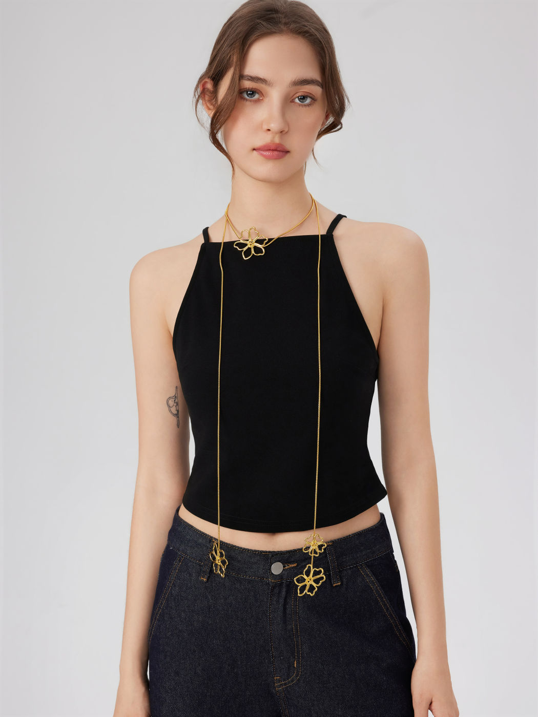 FLORAL LONG NECKLACE