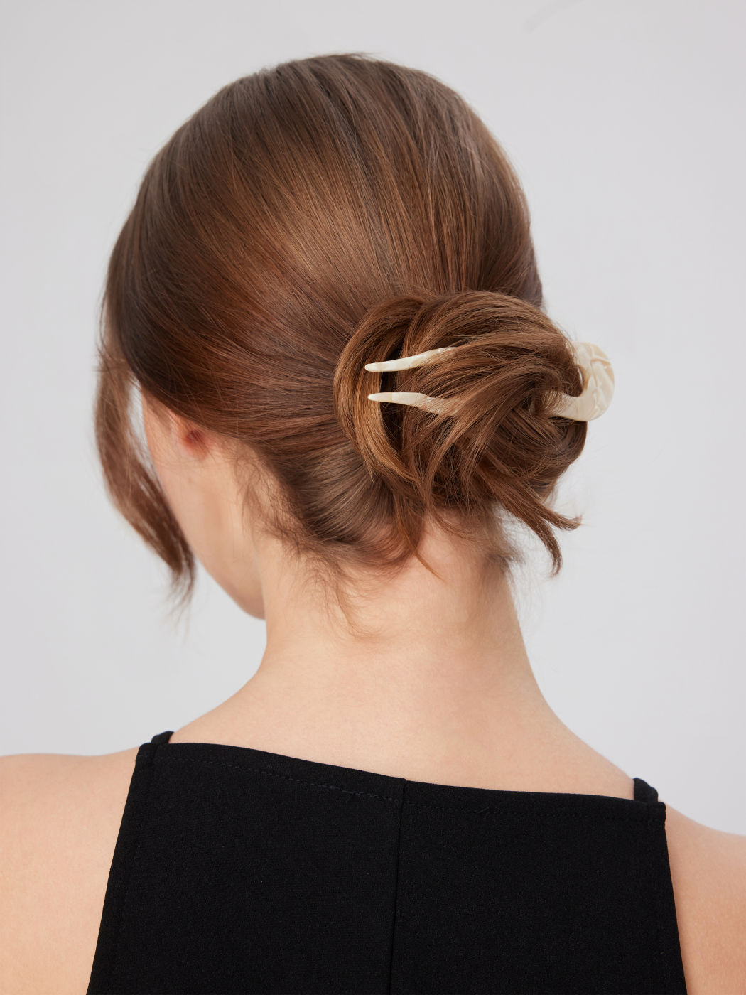 MARBLED U-SHAPED HAIR PIN