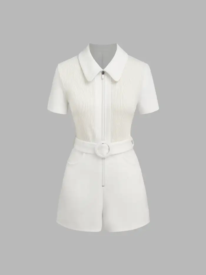 100% Cotton Square Neck Gingham Bowknot Romper