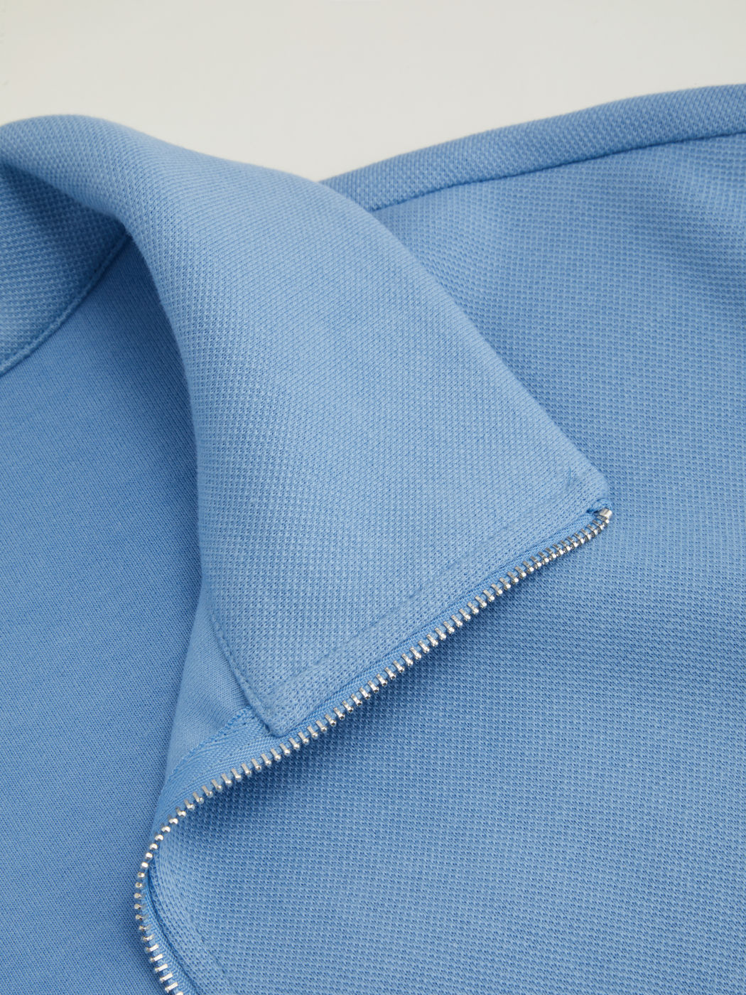 Cotton-blend Polo Half Zip Mini Dress Curve & Plus