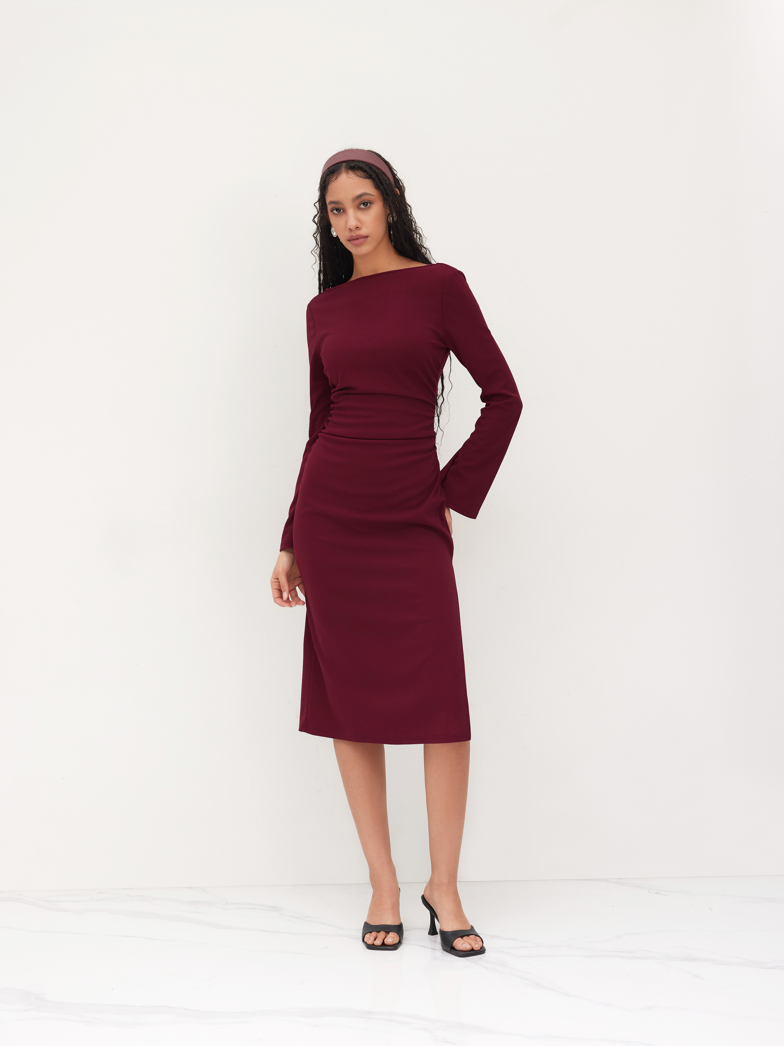 chinese dress ladies LoveShackFancy - Rosamina Cotton Long Sleeve Mini Dress
