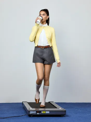 Knit Round Neckline Button Cardigan